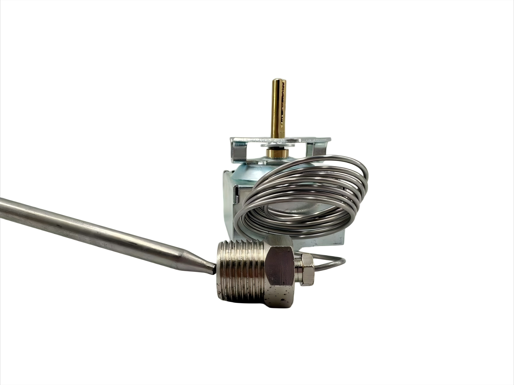 Gaz fritörü için dayanıklı paslanmaz çelik termostatik valf, düşük maliyetli temel ocak parçaları ile uzun ömür