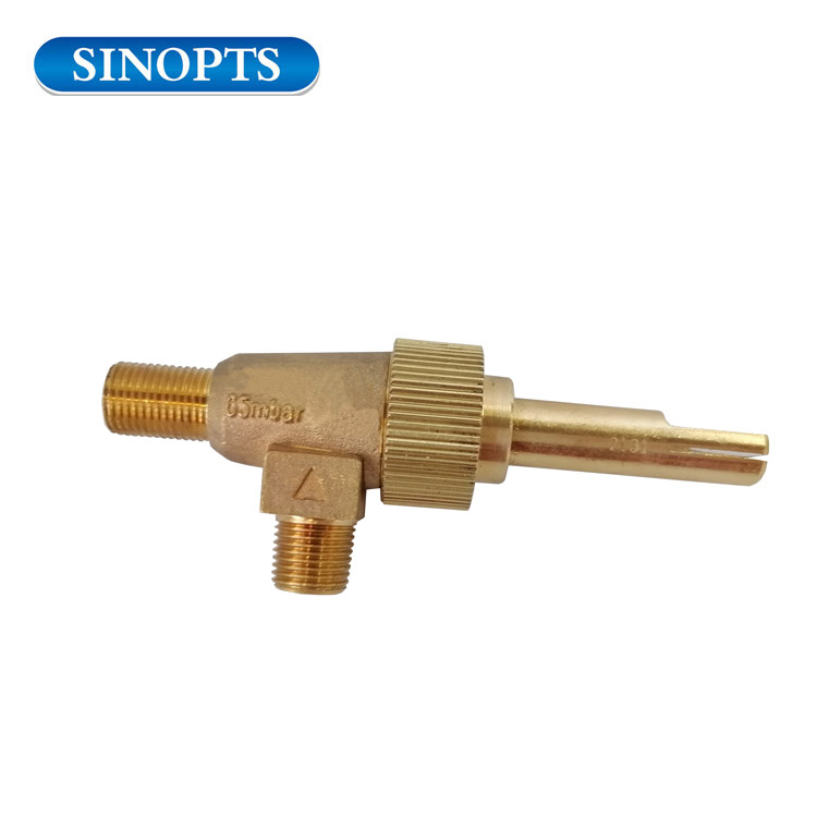 Gazlı Ocak Brülör Parçalar Single Sprey Pirinç Gaz Valfi