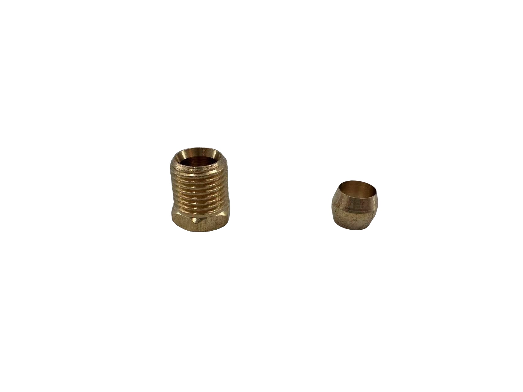  Erkek iplik ile pirinç hex fiş takma