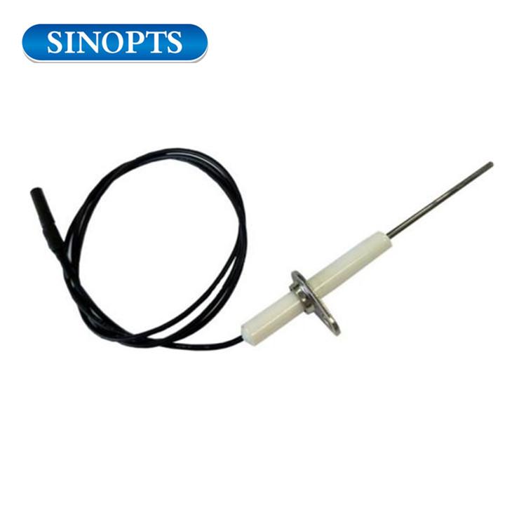 Gömülü gaz brülör parçaları alümina ateşleyici seramik kıvılcım ateşleme elektrodu