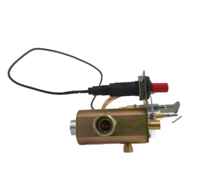 Gazlı ısıtıcı yedek parça brülör sistemi kontrol vanası, piezoelektrik ateşleyici pilot brülörlü