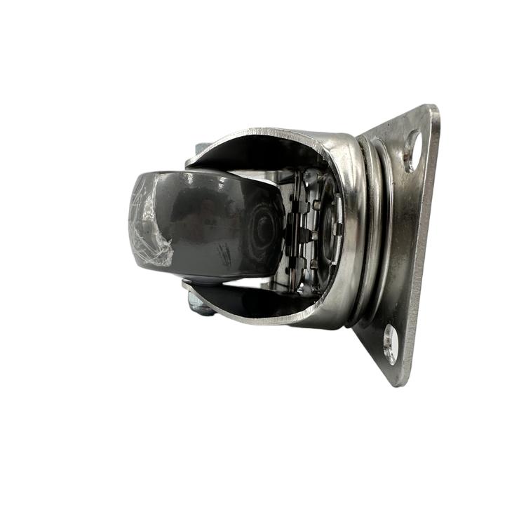 Hafif 3 inç (75mm) Sabit TPR Yönlü Tekerlek Sessiz Aşınma Dayanıklı Manuel Kemer Yatak Araçları