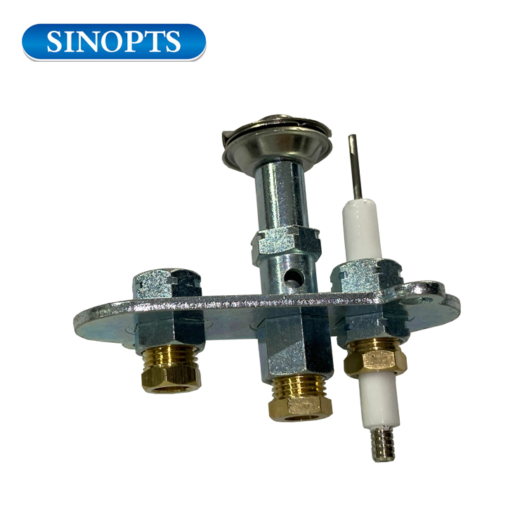 Gazlı Isıtıcı Parçaları Kıvılcım Elektrodu ile Pilot Brülör