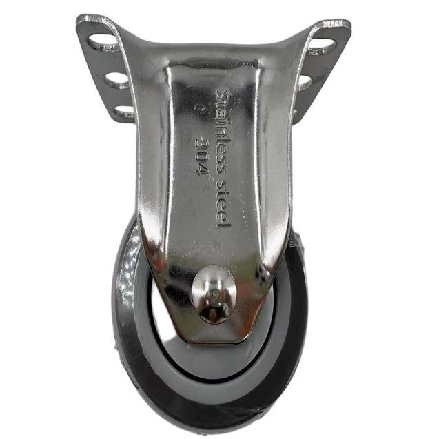 Hafif Sabit TPR Sessiz Aşınma Dayanıklı Ayak Tekerlek Kıl Kemeri Yatak Yönlü Tekerlek