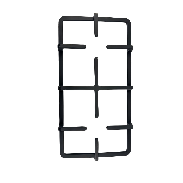 Açık havada pişirme ve kapalı gaz pişirme ızgarası ve ızgara tava aksesuarı için wok sahibi ile iki burnu dökme demir gaz ocak desteği