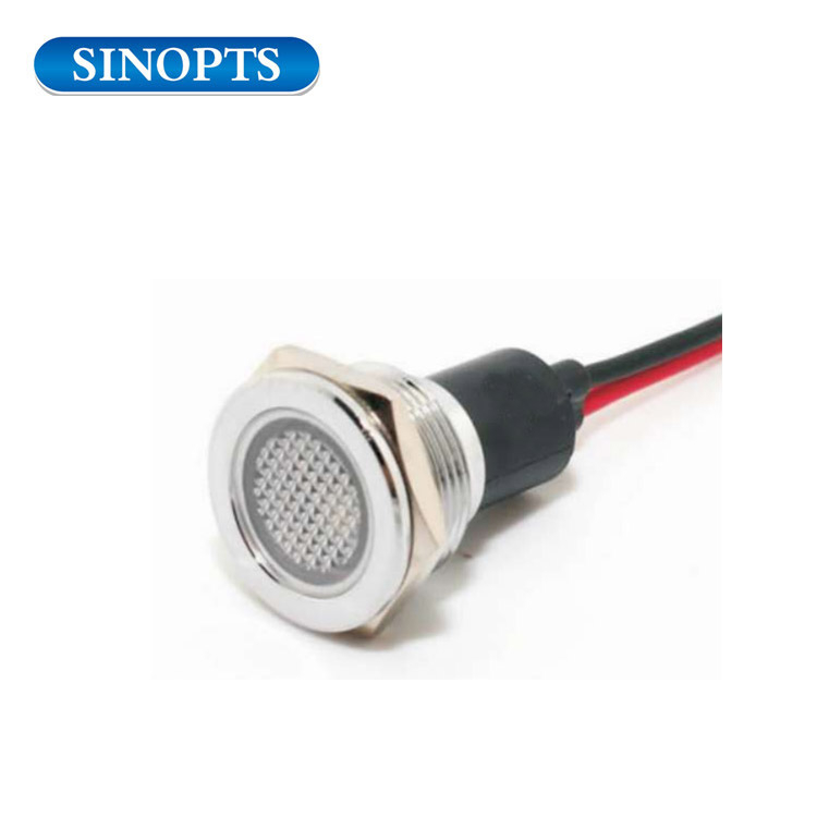 19mm LED IP67 Metal Pilot Gösterge Işığı Bir Telli